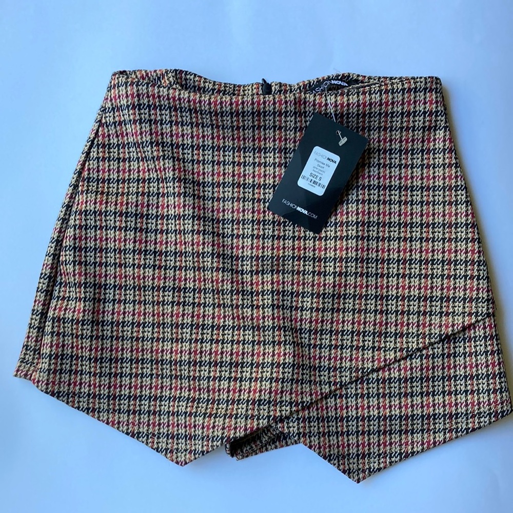 Plaid Skort